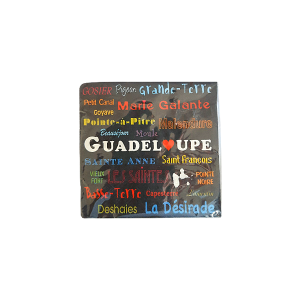 Serviettes papier villes de Guadeloupe x20