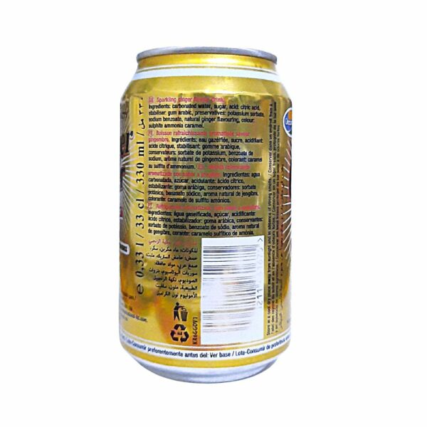 Bière sans alcool cannette Ginger Beer 33cl fournisseur boisson guadeloupe