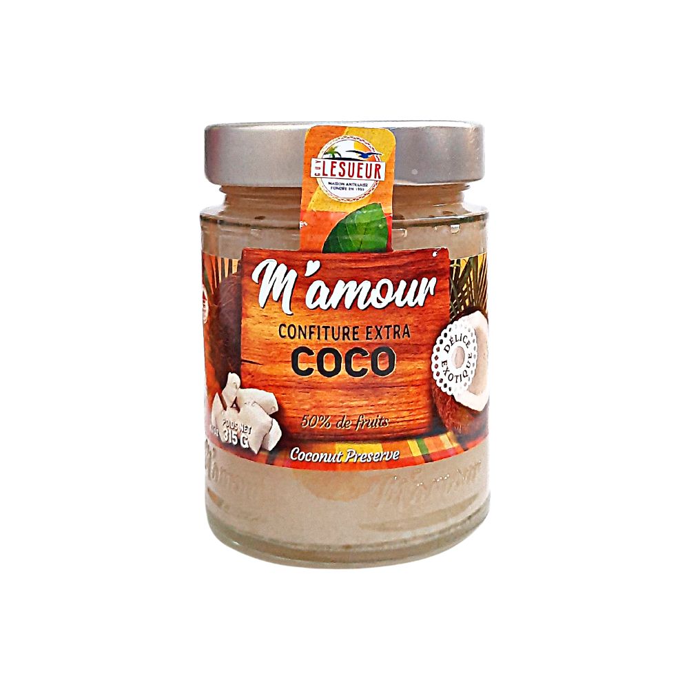 Confiture extra coco M'amour 325g Guadeloupe