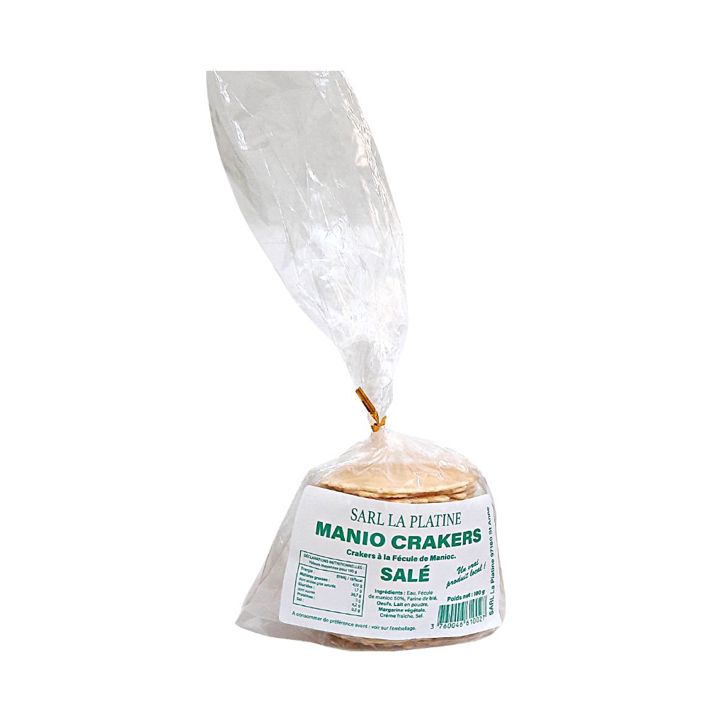 Crackers manioc salé La Platine 100g