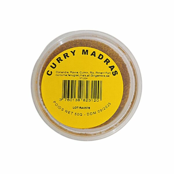 Curry Madras Les Bonnes Épices de Monsieur Maurice 50g pointe-à-pitre