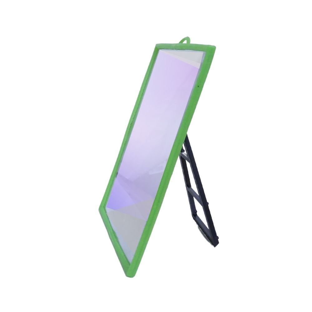 Miroir plastique rectangle multifonction 10 x 15 cm vert