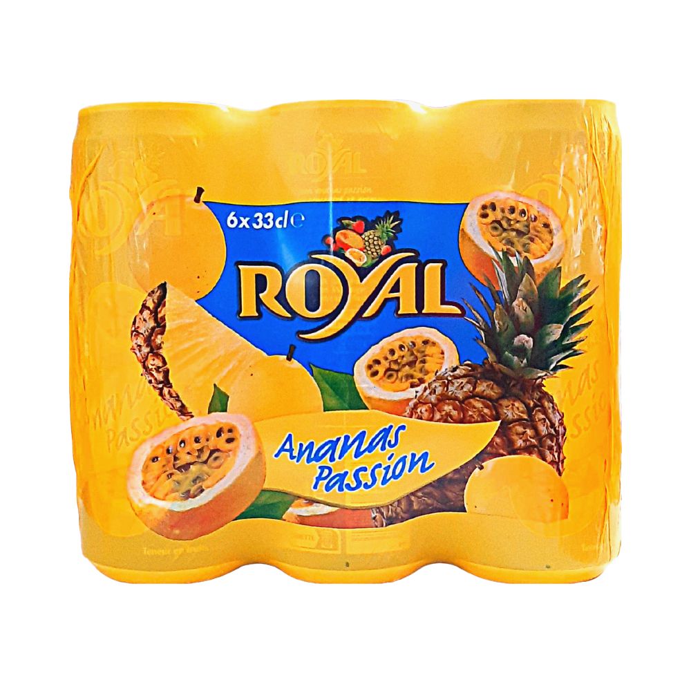 Pack de 6 jus Ananas passion Royal 33cl