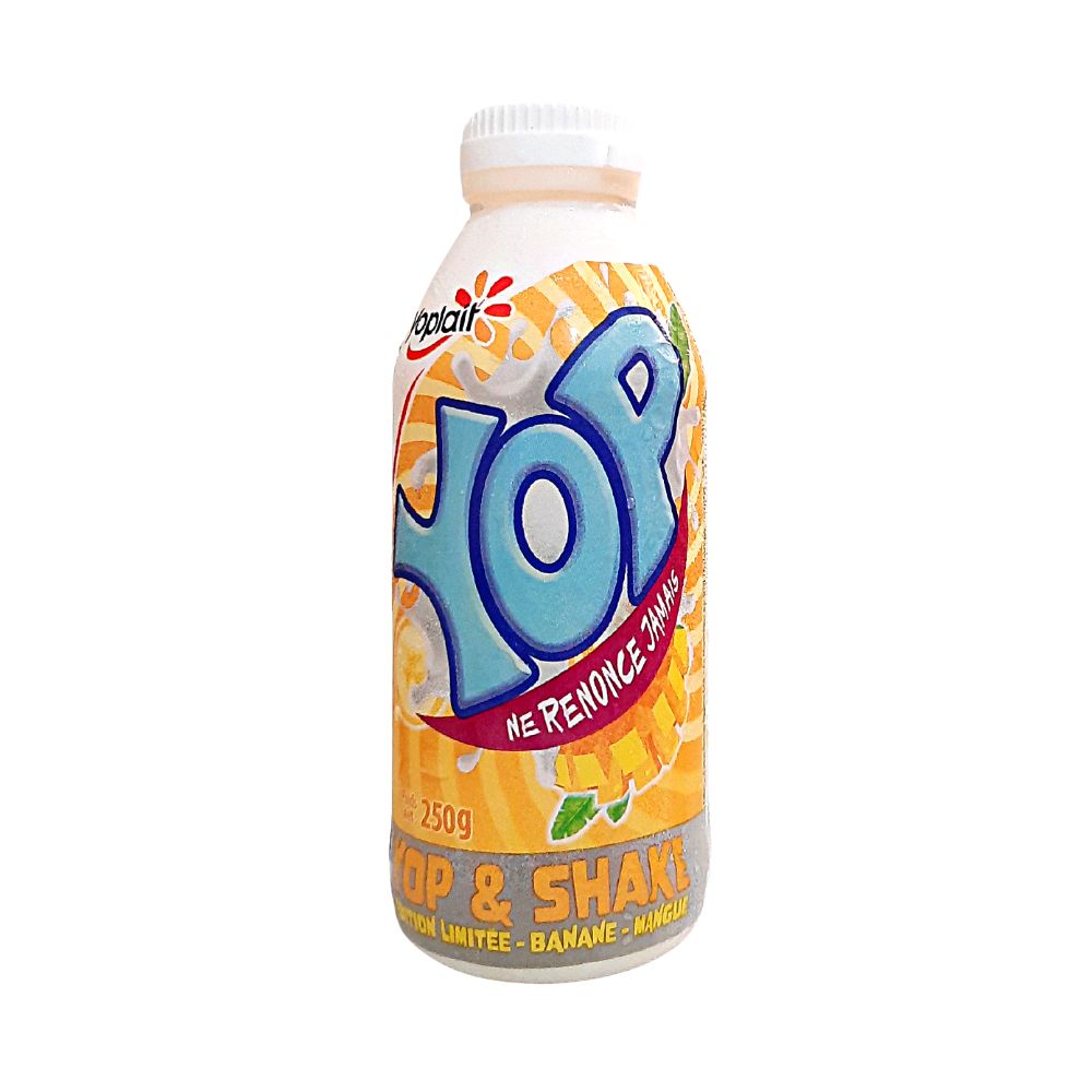 Yaourt à boire banane-mangue Yop & Shake Edition Limitée 250g